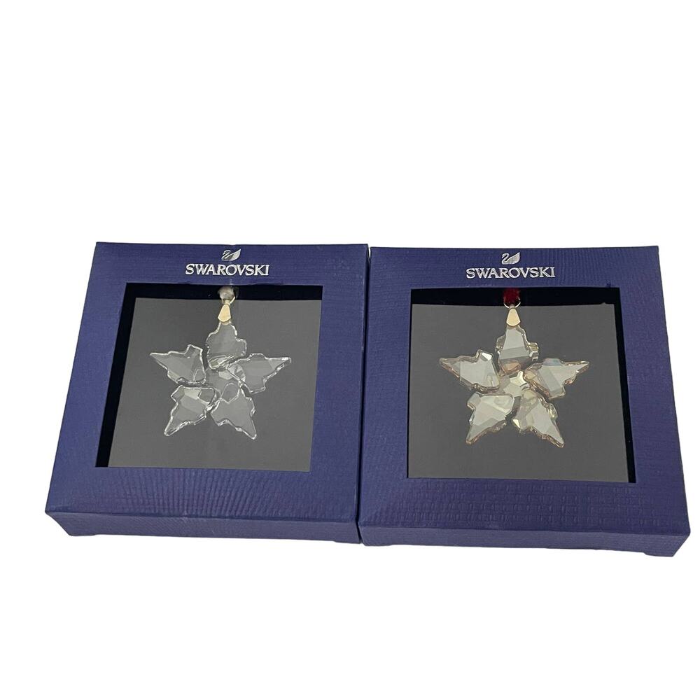 Swarovski Ornament Star Bundle Winter Ornament New